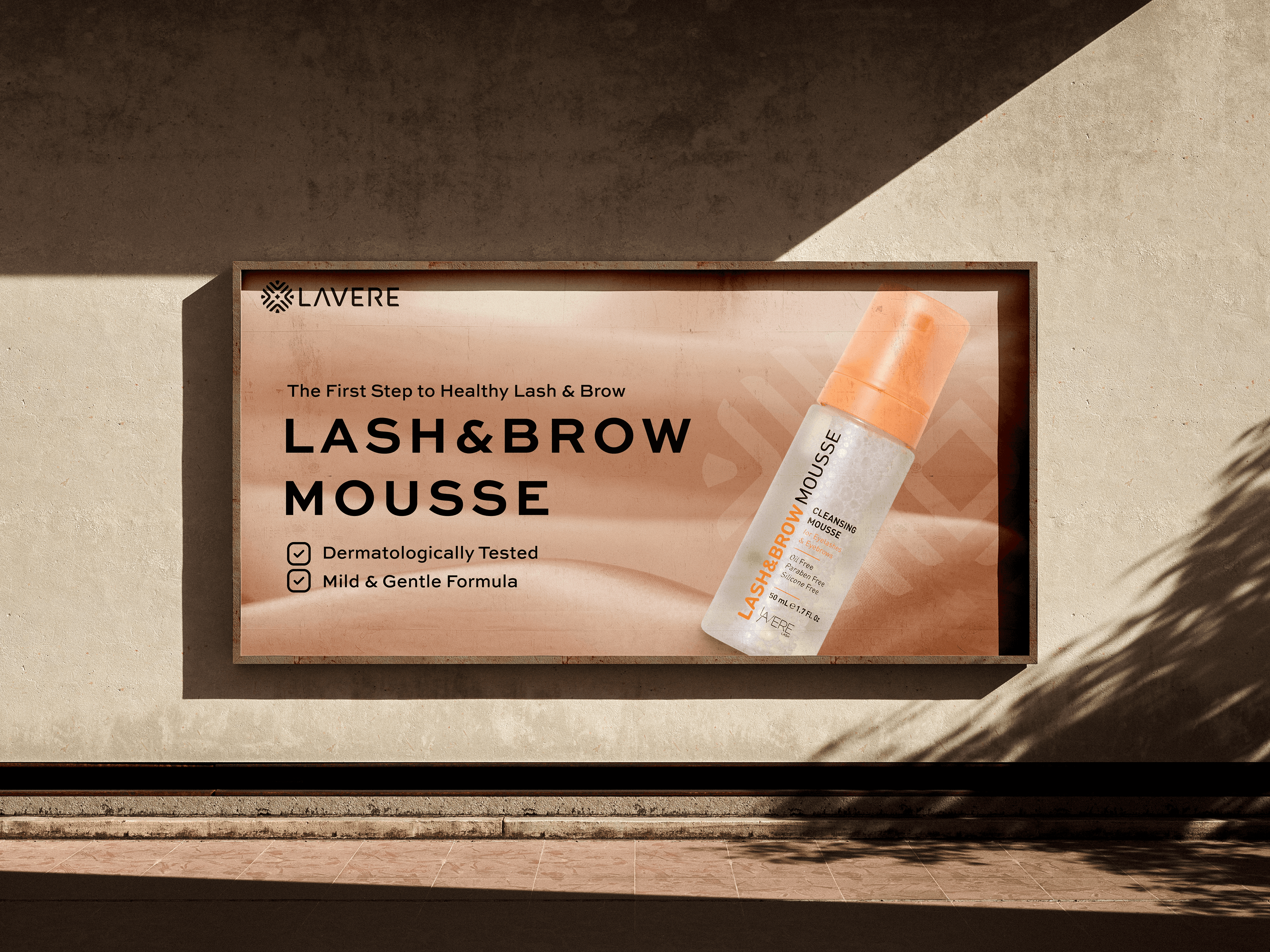 Lavere billboard, Lash & Brow Mousse