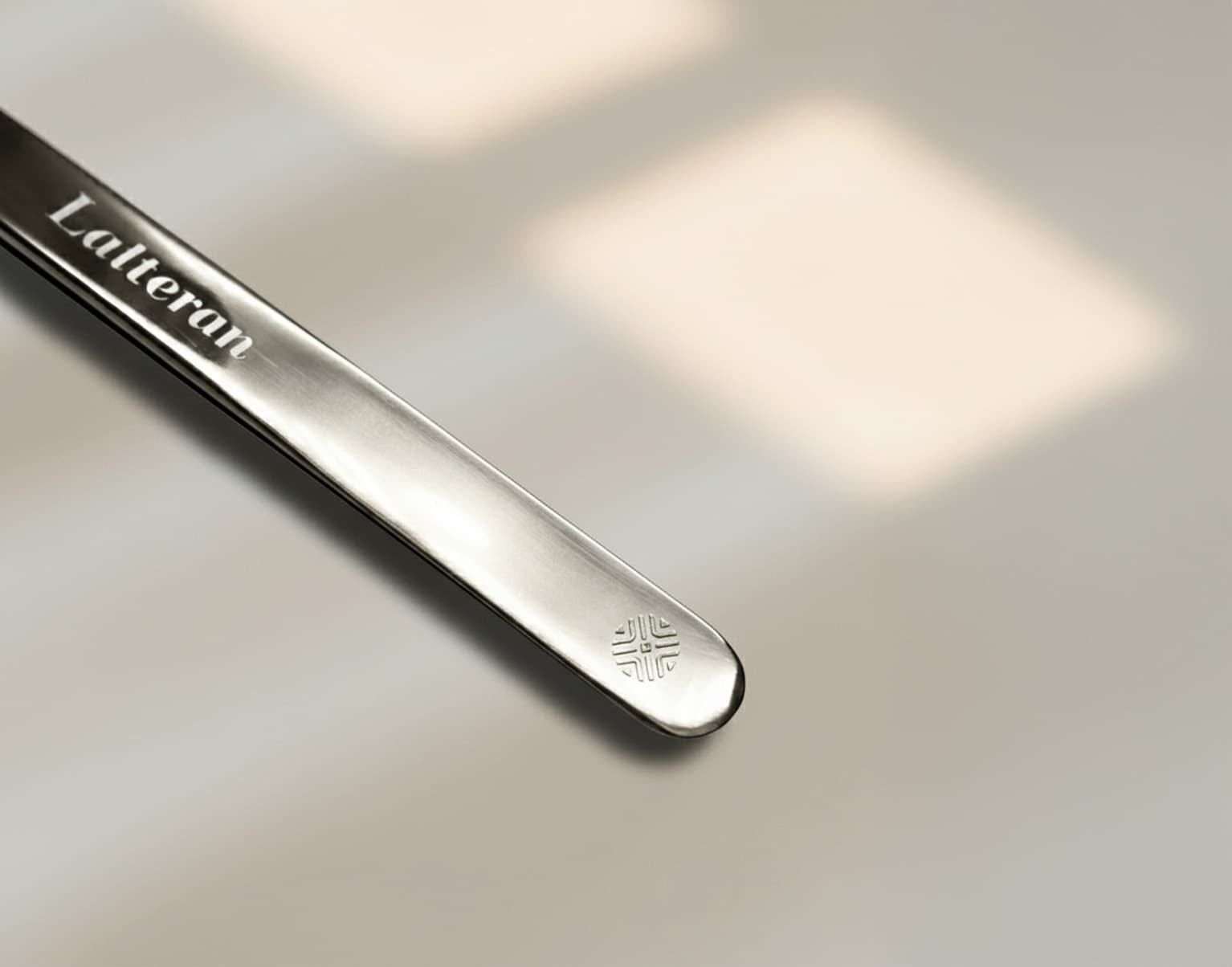 Monogram laser-etched on an applicator