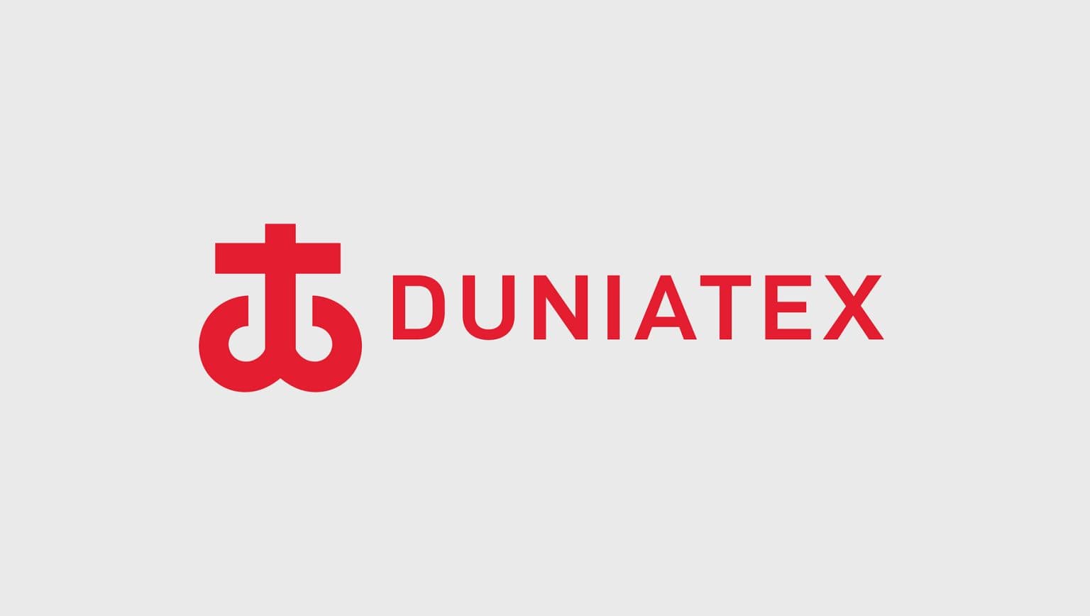 Duniatex logotype, monogram and wordmark