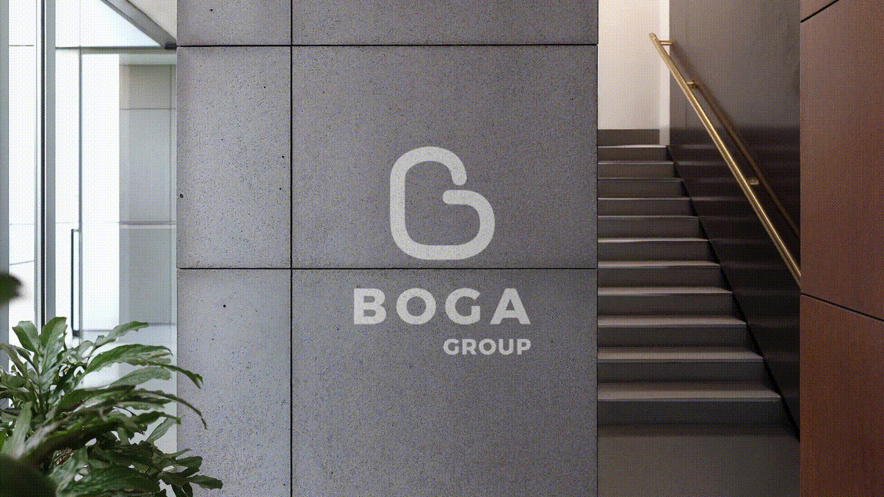 Boga Group office signage